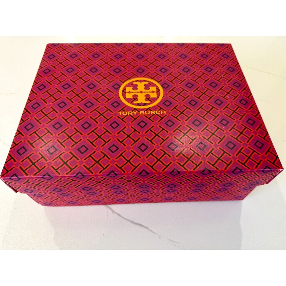 Authentic Tory Burch‎ Shoebox Storage Decor Gift Box W/ Tissue Paper 12x9x4.5"